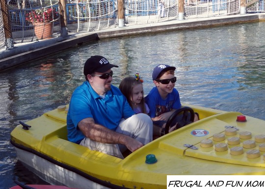 A fun boat ride with Dad at Legoland