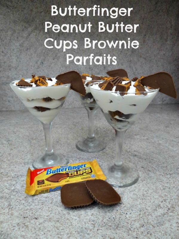 Butterfinger Peanut Butter Cups Brownie Parfaits! #thatnewcrush #shop #cbias