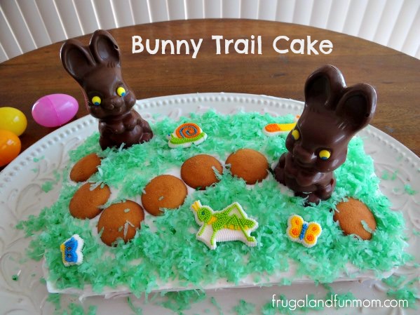 Bunny Trail Cake with Green Coconut Grass