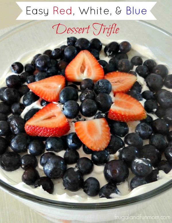 Easy Red, White, and Blue Dessert Trifle! Simple Patriotic DIY Recipe!