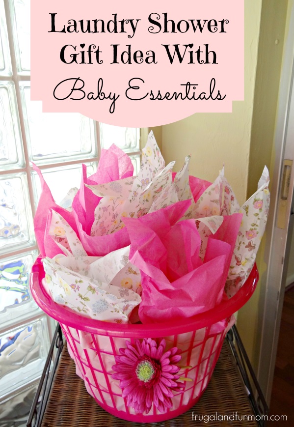 Laundry Shower Gift Idea With Baby Essentials