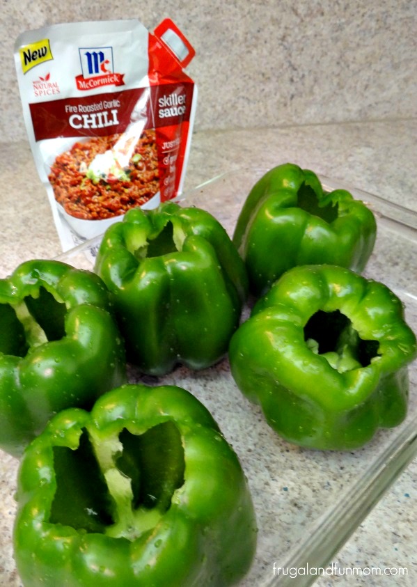 Bell Pepper Chili Bowls! #MCSkilletSauce An Easy Dinner With McCormick Skillet Sauce! 