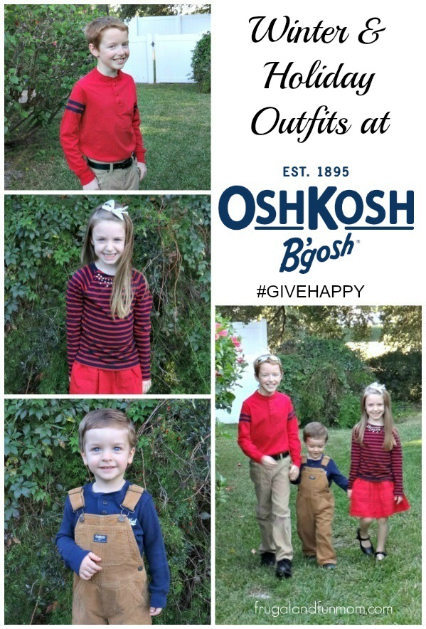 Winter & Holiday Outfits at OshKosh B'gosh! #GIVEHAPPY Plus, Save an Extra 25% off! 
