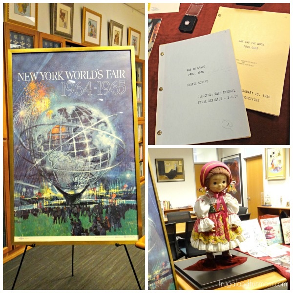 Items from the 1964 1965 World's Fair at Walt Disney Archives