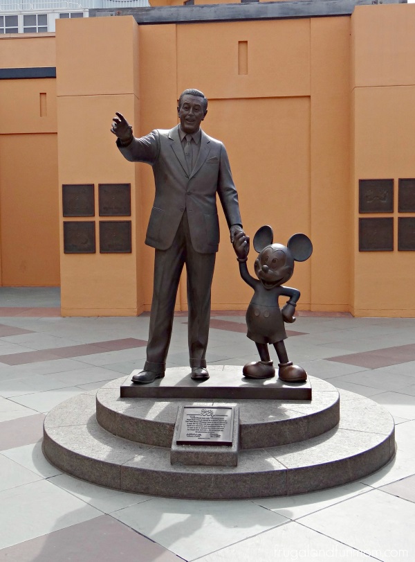 Walt Disney and Mickey Statue at the Studio