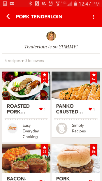 Pork Tenderloin Collection Hoorray App