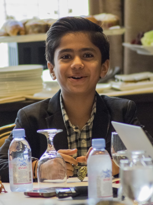BEVERLY HILLS - APRIL 04 - Actor Neel Sethi during the "The Jungle Book" press junket at the Beverly Hilton on April 4, 2016 in Beverly Hills, California. (Photo by Becky Fry/My Sparkling Life for Disney)